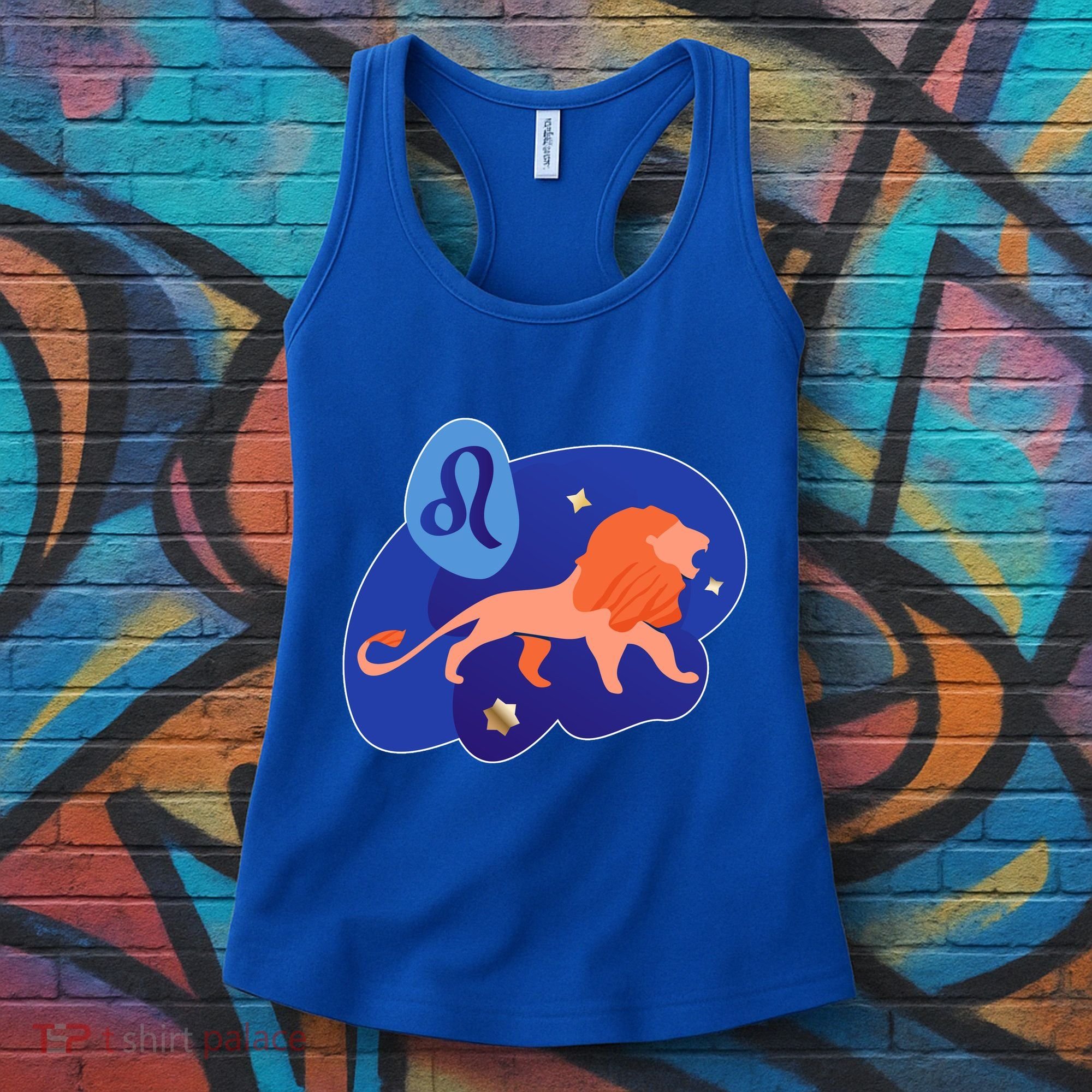 Zodiac Leo Simple Lion Women's Tank Top