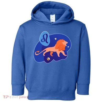 Zodiac Leo Simple Lion Toddler Hoodie