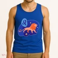 Zodiac Leo Simple Lion Tank Top thumb 3