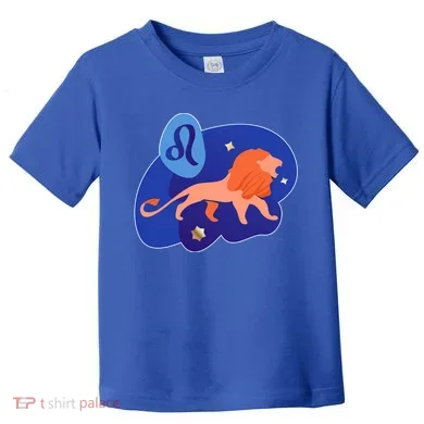 Zodiac Leo Simple Lion Toddler T-Shirt