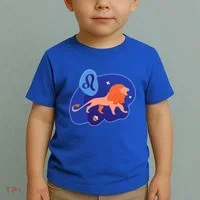 Zodiac Leo Simple Lion Toddler T-Shirt thumb 2