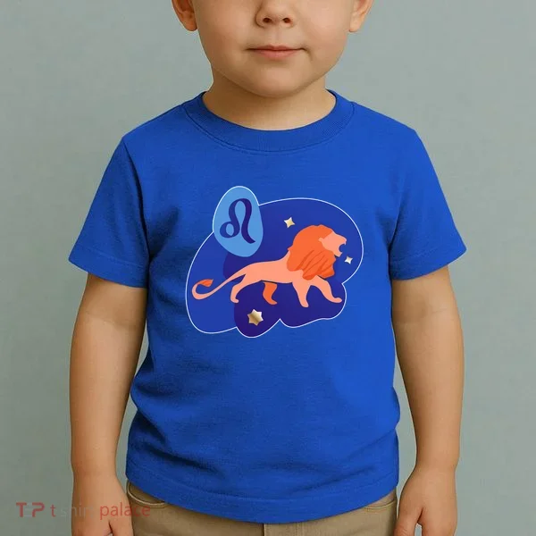 Zodiac Leo Simple Lion Toddler T-Shirt