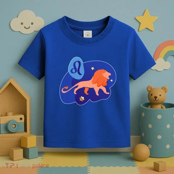 Zodiac Leo Simple Lion Toddler T-Shirt