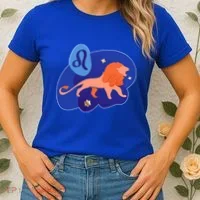 Zodiac Leo Simple Lion Women's T-Shirt thumb 2