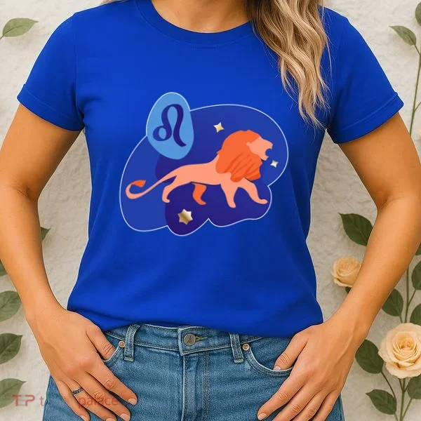 Zodiac Leo Simple Lion Women's T-Shirt