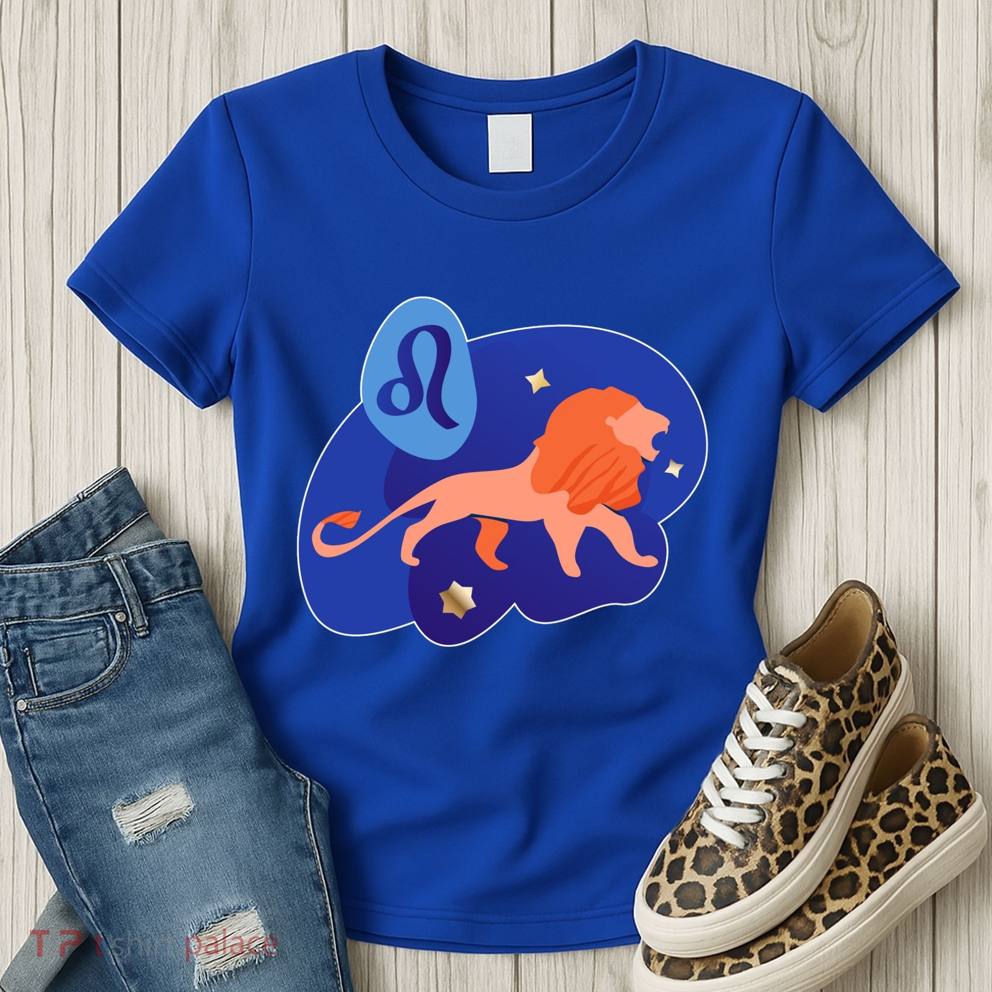 Zodiac Leo Simple Lion Women's T-Shirt