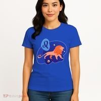 Zodiac Leo Simple Lion Women's T-Shirt thumb 4