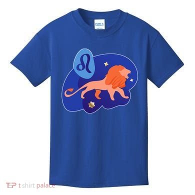 Zodiac Leo Simple Lion Kids T-Shirt