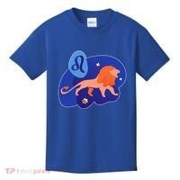 Zodiac Leo Simple Lion Kids T-Shirt thumb 0