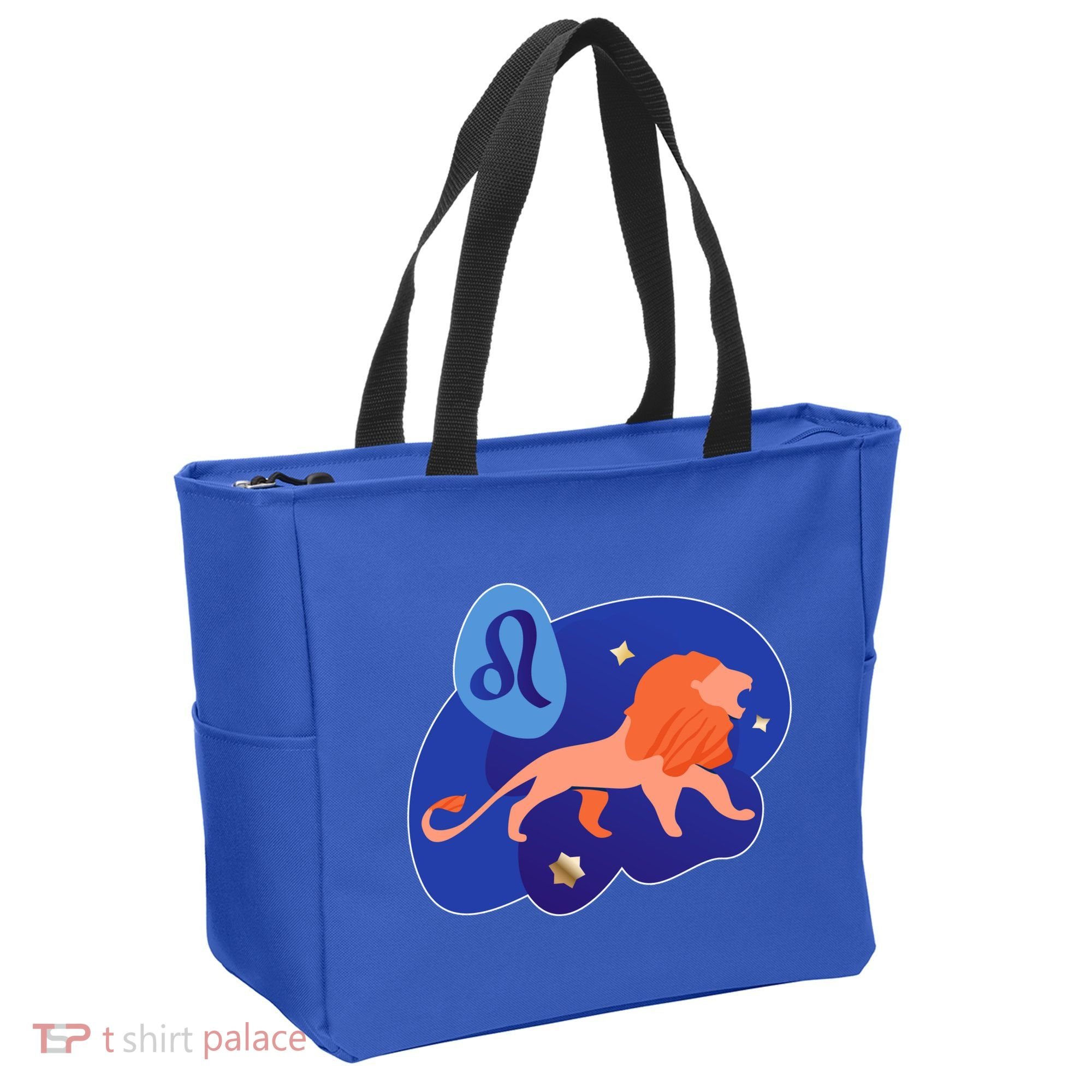 Zodiac Leo Simple Lion Tote Bag