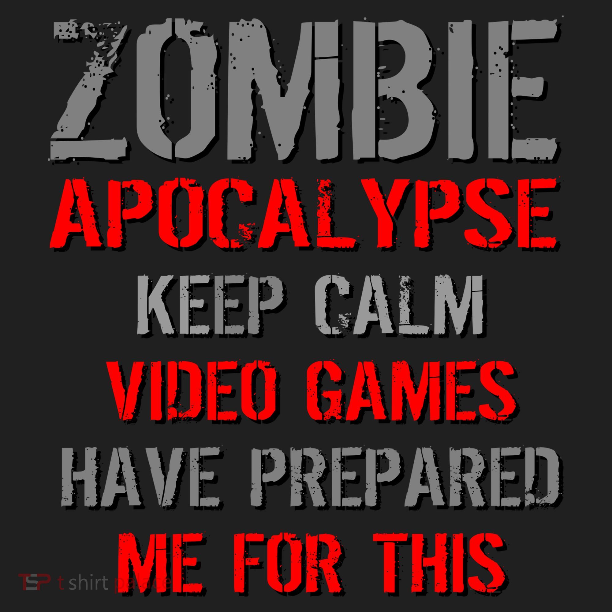 Zombie Apocalypse Keep Calm Video Games Prepared Me Women's Sweatshirt