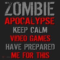 Zombie Apocalypse Keep Calm Video Games Prepared Me Tumbler thumb 3