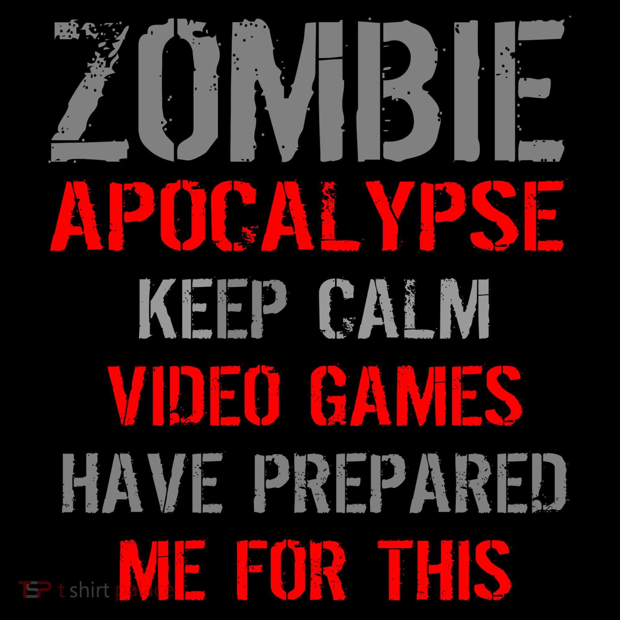 Zombie Apocalypse Keep Calm Video Games Prepared Me Visor