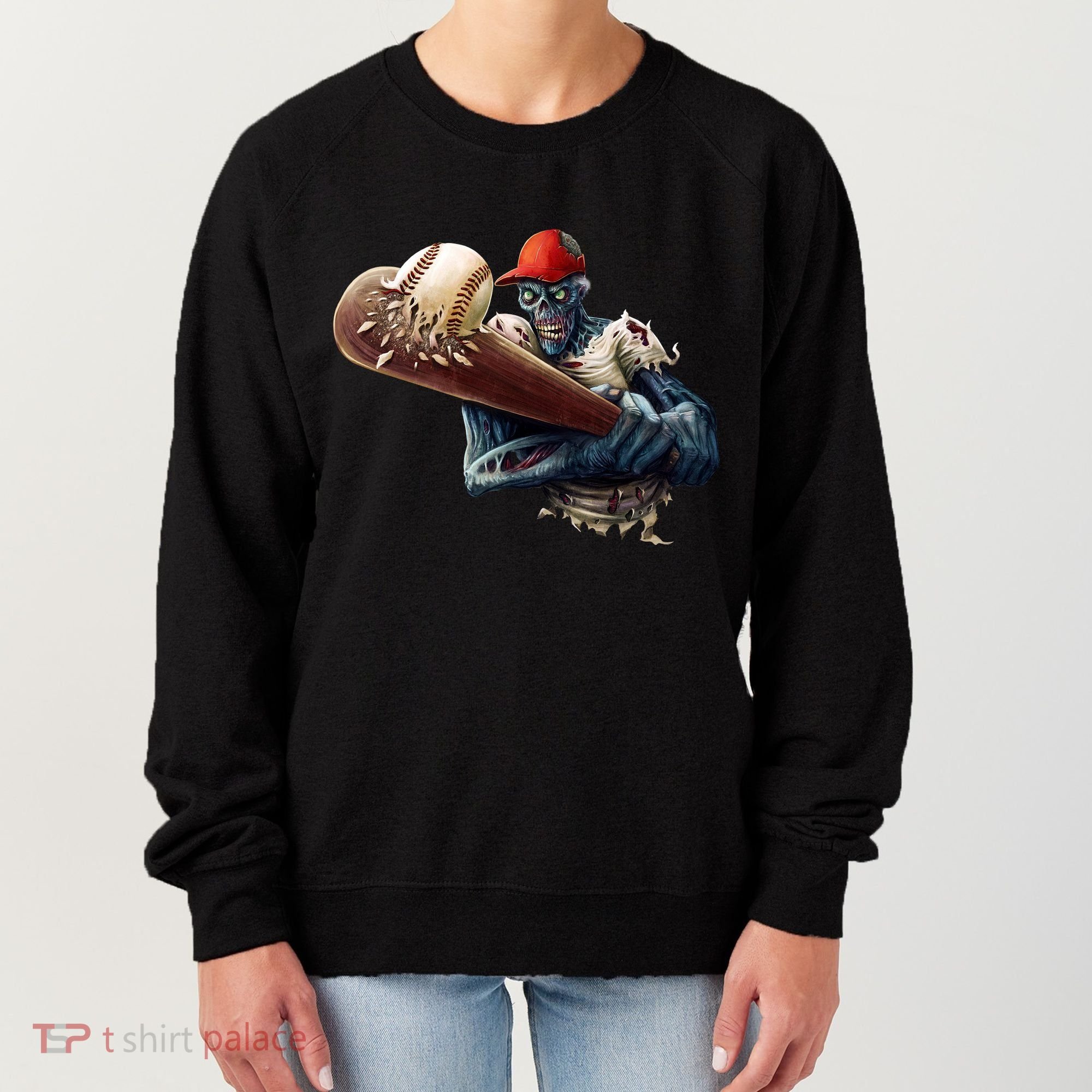Zombie Baseball Batter Women's Sweatshirt