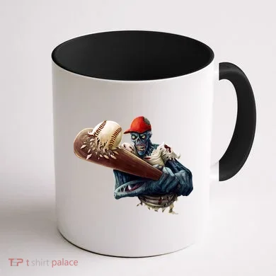 Zombie Baseball Batter Coffee Mug back