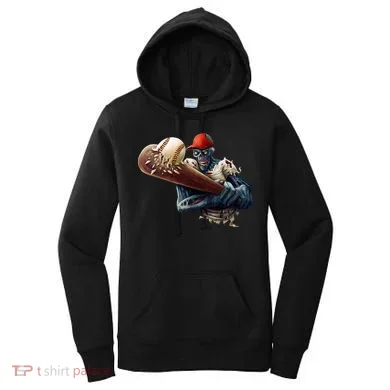 Zombie Baseball Batter Women's Hoodie
