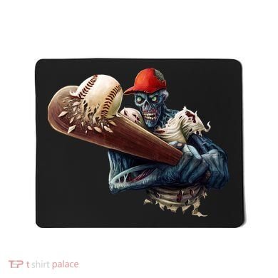 Zombie Baseball Batter Mousepad