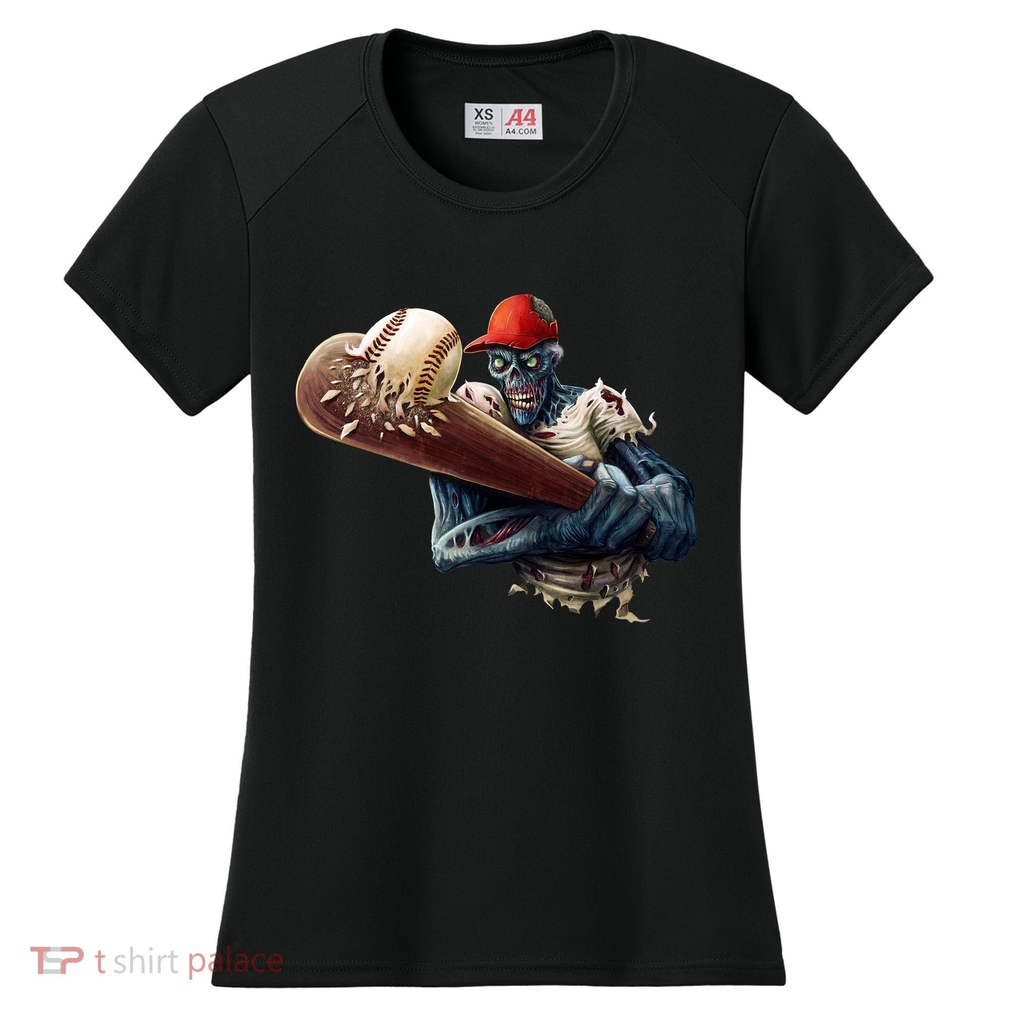 Zombie Baseball Batter Women's Cooling Performance Crew T-Shirt