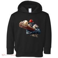 Zombie Baseball Batter Toddler Hoodie thumb 0