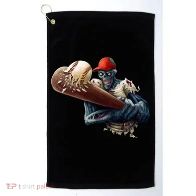 Zombie Baseball Batter Golf Towel