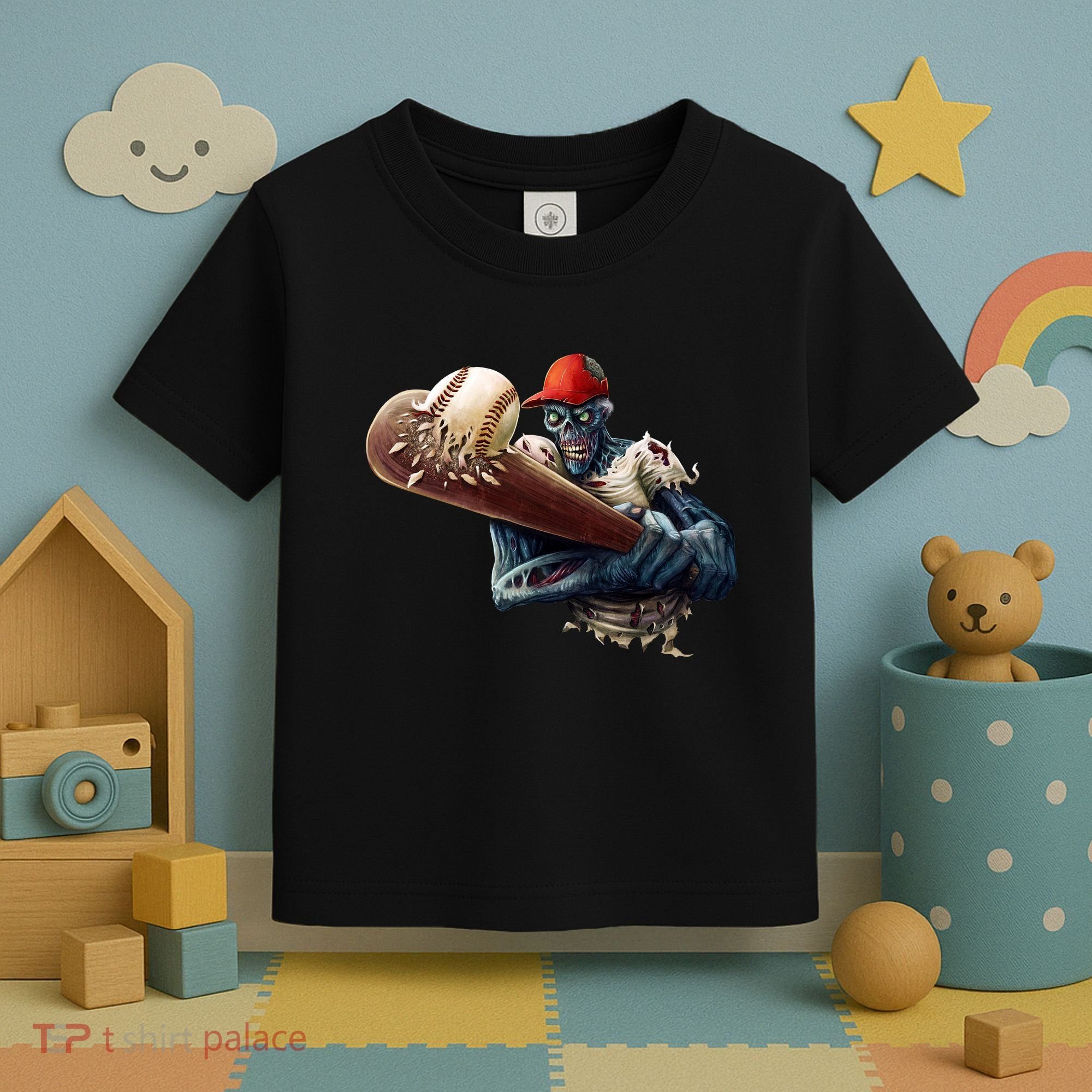 Zombie Baseball Batter Toddler T-Shirt
