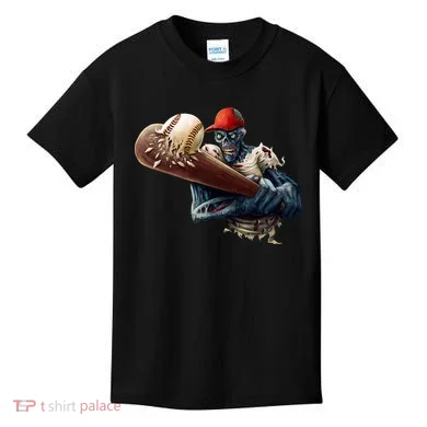 Zombie Baseball Batter Kids T-Shirt