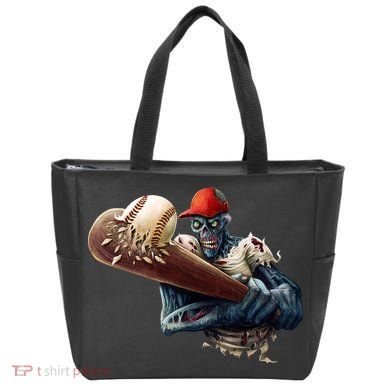 Zombie Baseball Batter Tote Bag