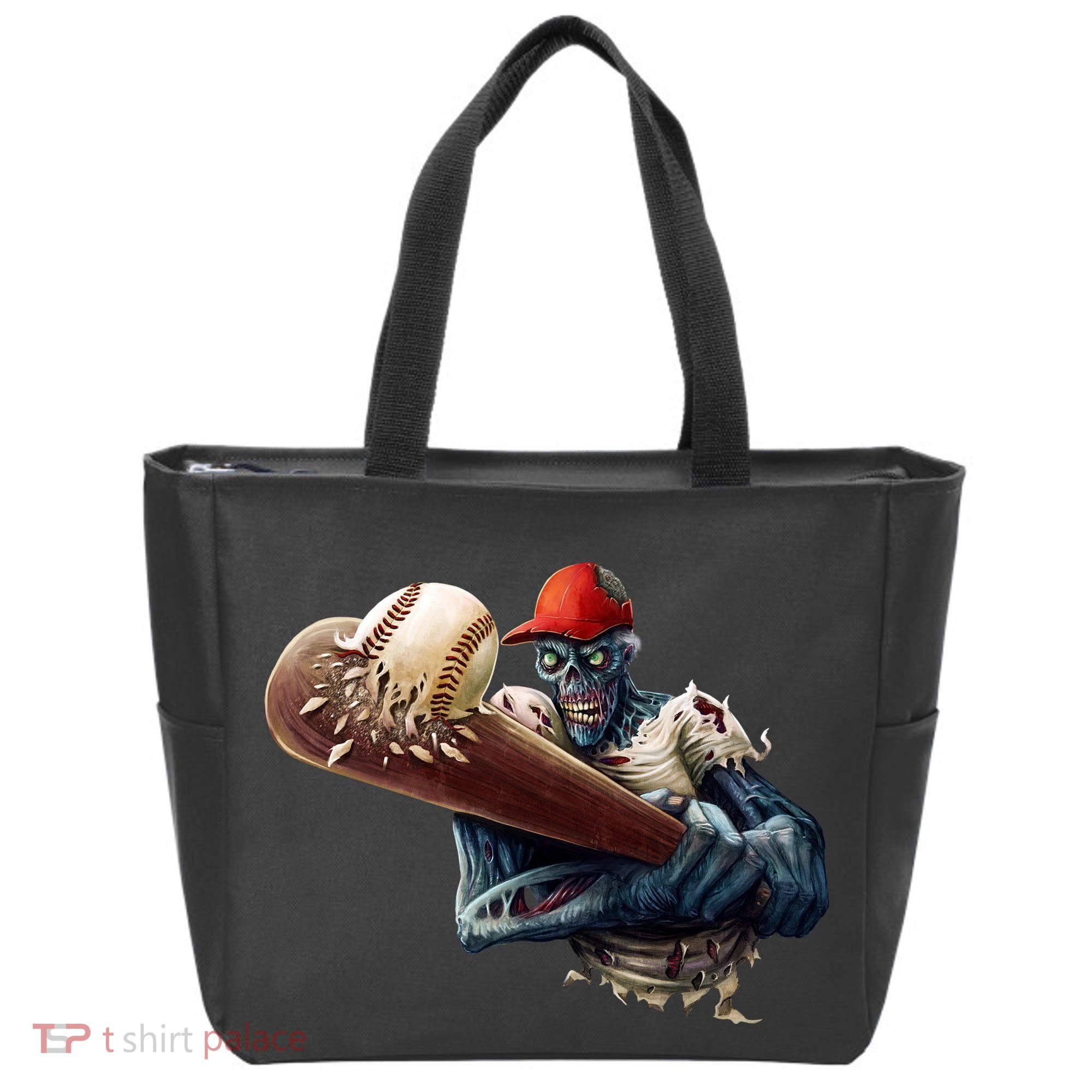 Zombie Baseball Batter Tote Bag