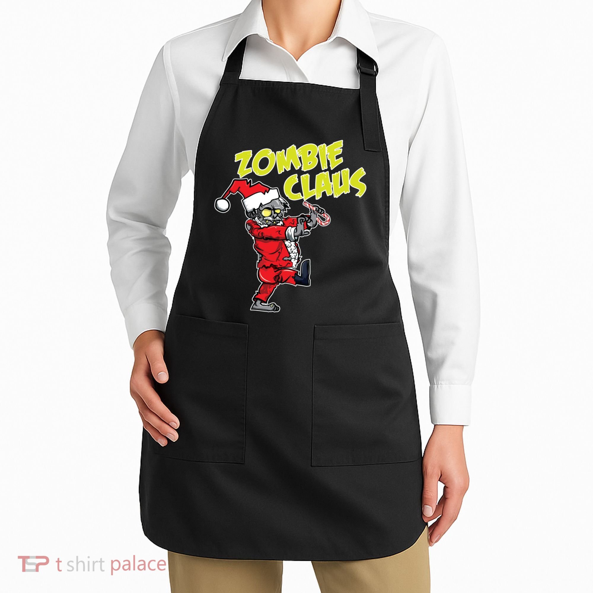 Zombie Claus Apron
