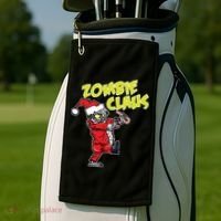 Zombie Claus Golf Towel thumb 2