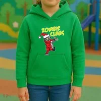 Zombie Claus Kids Hoodie thumb 3