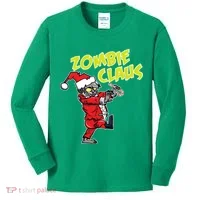 Zombie Claus Kids Long Sleeve Shirt thumb 0