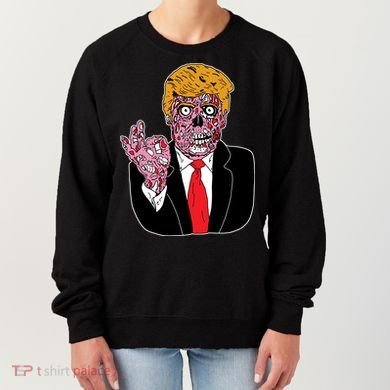 Zombie Donald Trump Funny Halloween Women's Sweatshirt