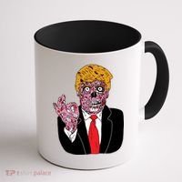 Zombie Donald Trump Funny Halloween Coffee Mug thumb 1