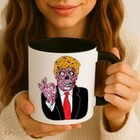 Zombie Donald Trump Funny Halloween Coffee Mug thumb 3