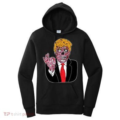 Zombie Donald Trump Funny Halloween Women's Hoodie