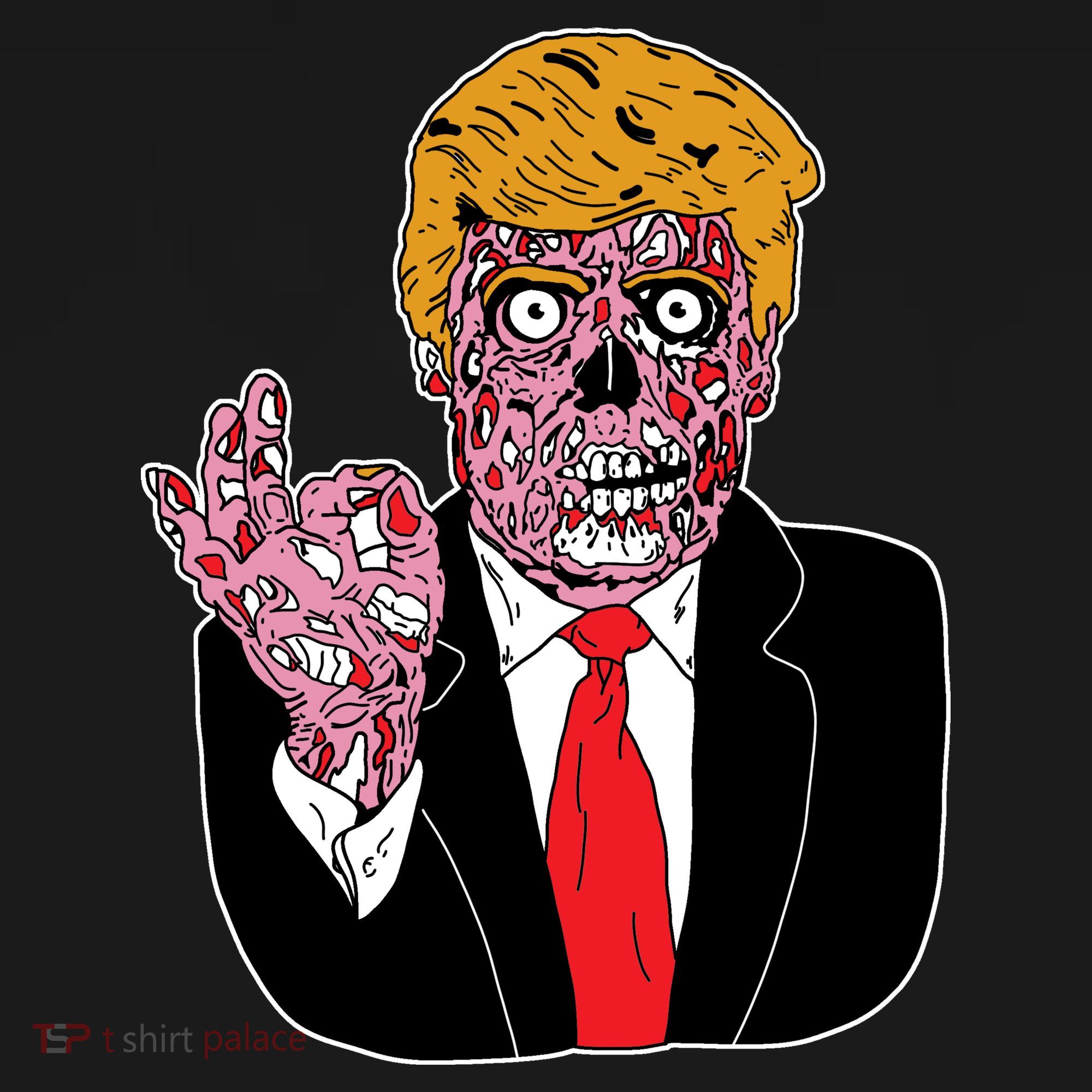 Zombie Donald Trump Funny Halloween Women's Hoodie