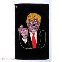 Zombie Donald Trump Funny Halloween Golf Towel thumb 0