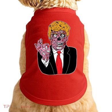 Zombie Donald Trump Funny Halloween Doggie Tank