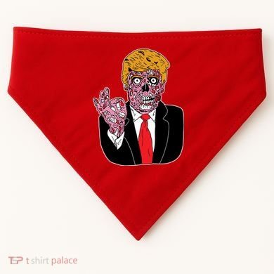 Zombie Donald Trump Funny Halloween USA-Made Doggie Bandana