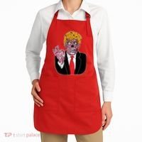 Zombie Donald Trump Funny Halloween Apron thumb 2