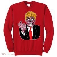 Zombie Donald Trump Funny Halloween Sweatshirt thumb 0