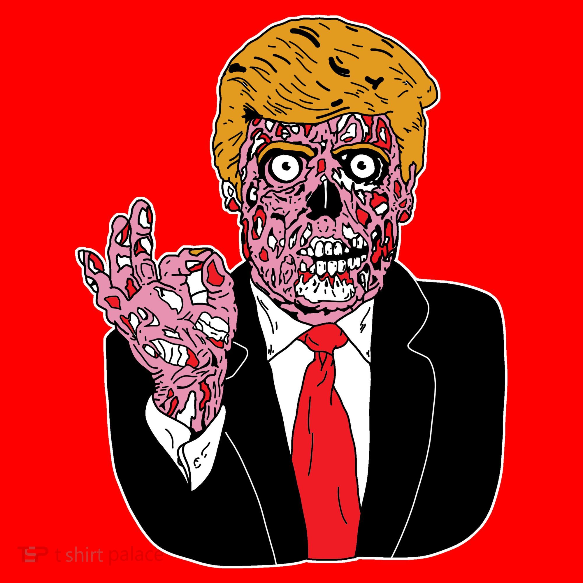 Zombie Donald Trump Funny Halloween Sweatshirt