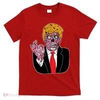 Zombie Donald Trump Funny Halloween T-Shirt thumb 0