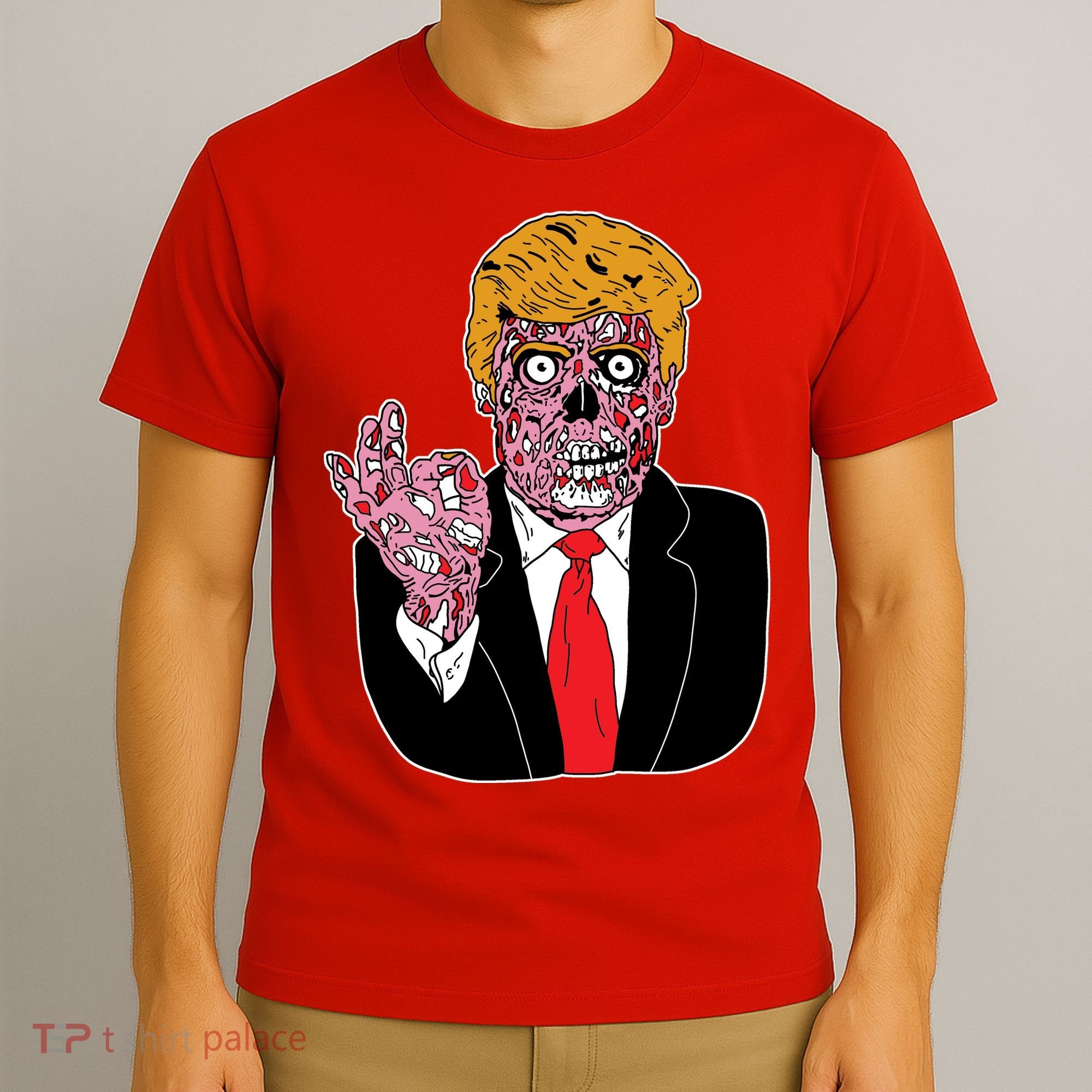 Zombie Donald Trump Funny Halloween T-Shirt