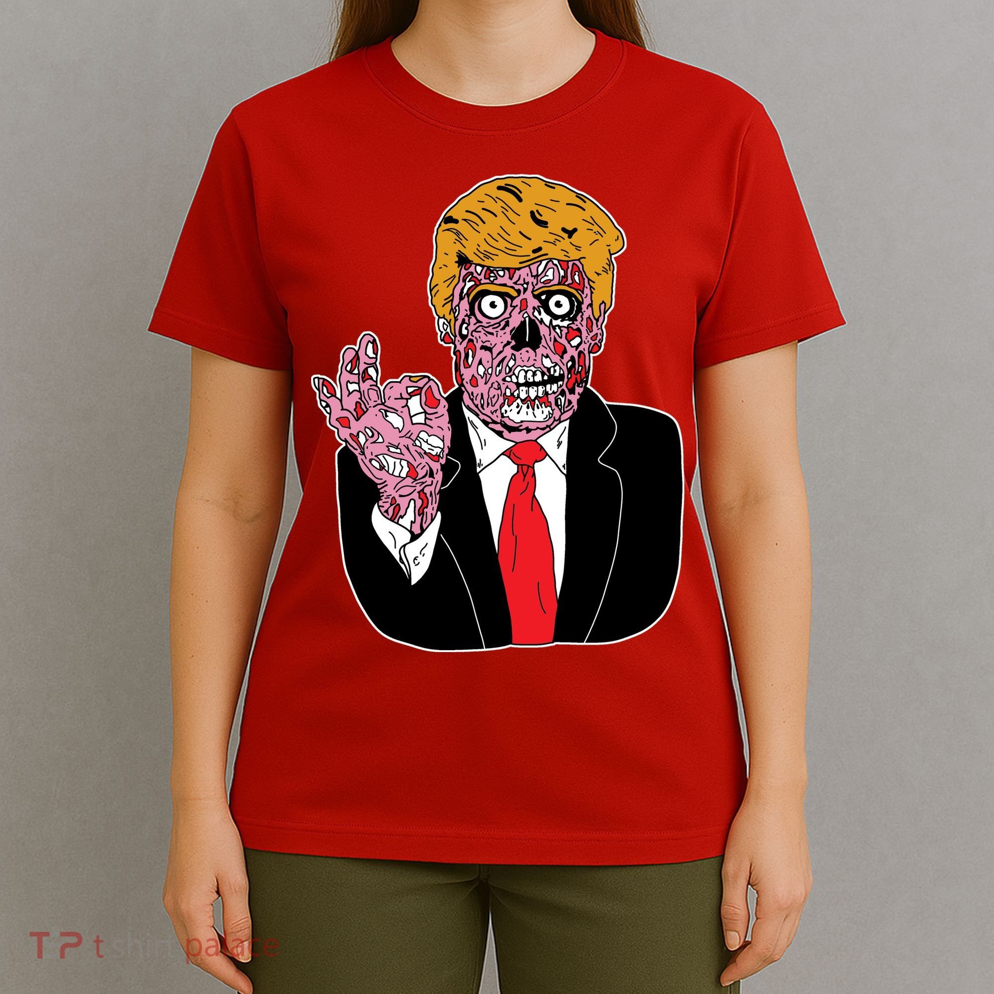Zombie Donald Trump Funny Halloween T-Shirt