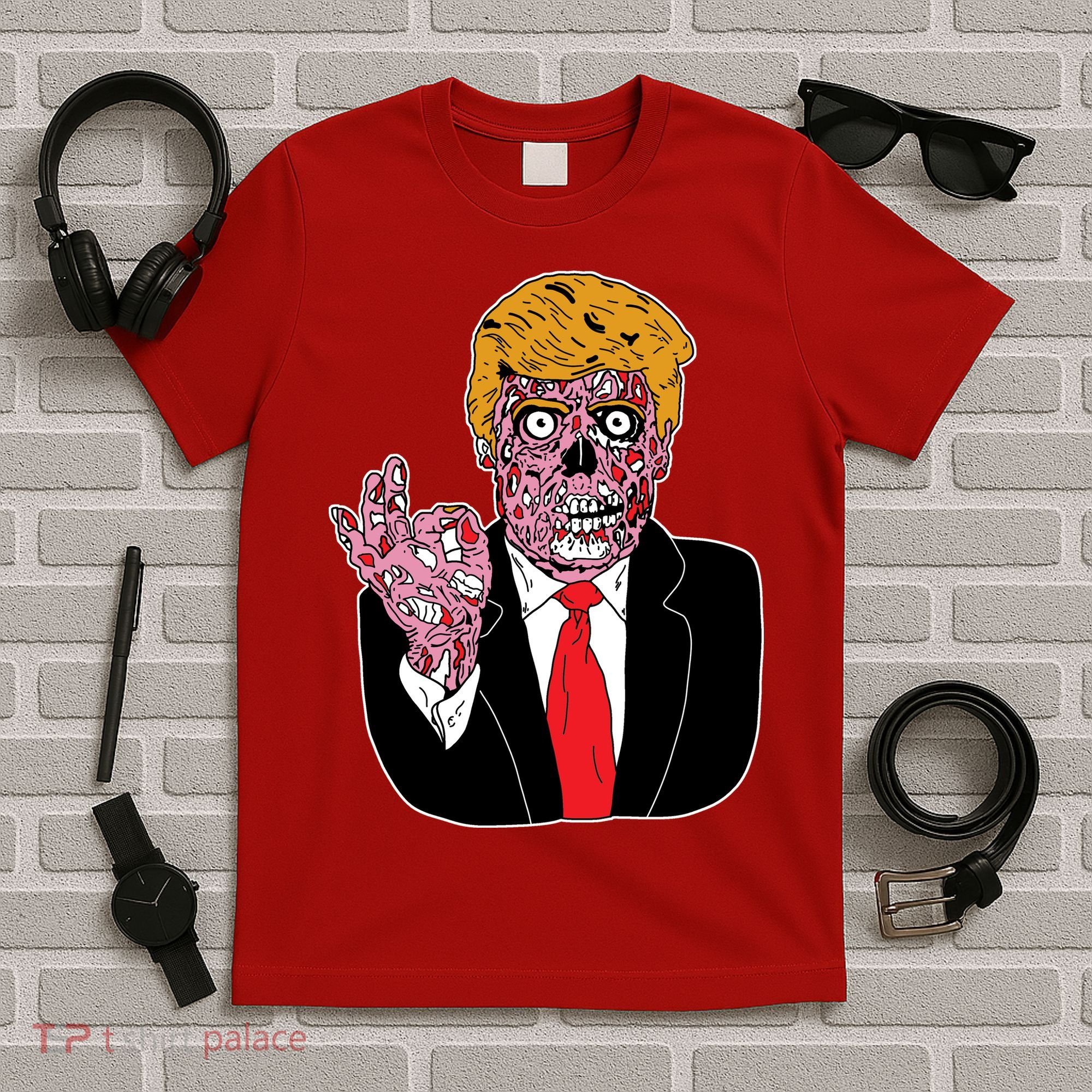 Zombie Donald Trump Funny Halloween T-Shirt