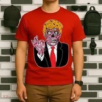 Zombie Donald Trump Funny Halloween T-Shirt thumb 6