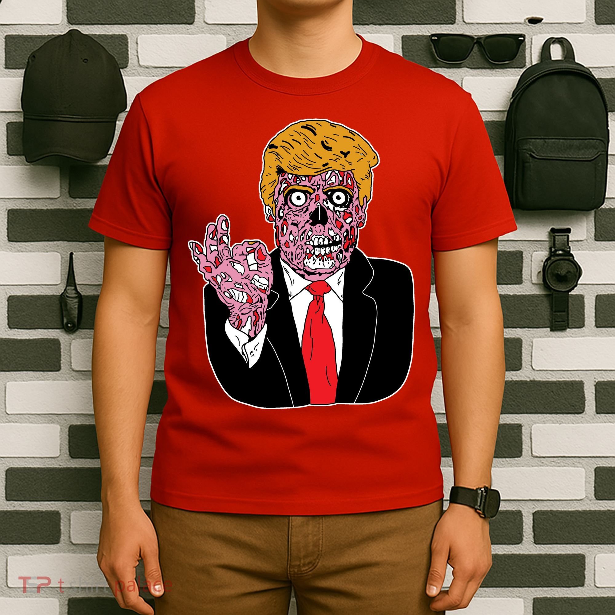Zombie Donald Trump Funny Halloween T-Shirt