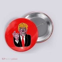 Zombie Donald Trump Funny Halloween Button thumb 0